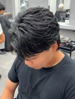 エルマーク 京都駅前(L-MARK)&nbsp;ニュアンスパーマ/センターパート/マッシュ/カルマパーマ/メンズ