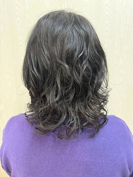 ガーデン 西川田店(garden) 宇都宮ショートボブデジタルパーマ白髪ぼかしハイライト白髪染め