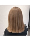 【ブリーチ1回】透明感ミルクティベージュ/20代/30代/艶髪