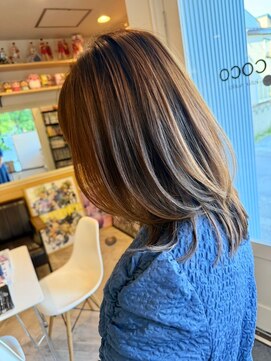 ヘア メイク ココ(hair make coco) 透け感×ラベンダーグレージュ♪