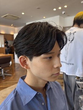 メンズカノエ 山口小郡店(Men's CANOE) センターパート×ニュアンスパーマ