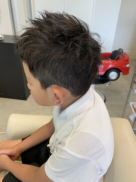 カイム ヘアー(Keim hair) kidsショートスタイル/男の子/キッズカット/アップバング/髪型