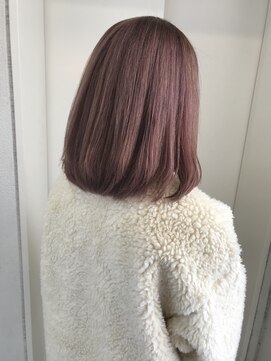 ヘアーデザイン シュシュ(hair design Chou Chou by Yone) ピンクベージュ&ボブ♪