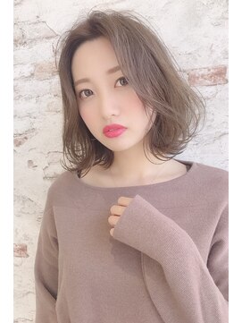 シエル 岡山店(CIEL) 小顔センター分けボブ