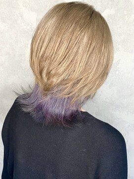 セシルヘアー(CECIL hair) CECIL 下北沢／代々木上原　ウルフカット×ブルーパープルカラー