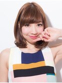 〈NOB伊勢佐木町店〉大人かわいいベージュマッシュショートボブ