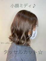 フレア ヘア サロン(FLEAR hair salon) 20代30代オススメ♪小顔ミディ切りっぱなし☆