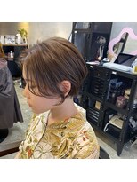 スラン(sran hair and spa) ハンサムショートでこなれ感♪小顔ヘア