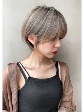 ブラン 広島八丁堀(Blanc) 【Blanc】ショートカット＿ブリーチ＿ボブ