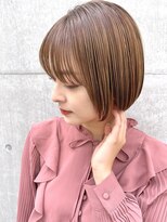 ミィ 表参道(mee.)&nbsp;【mee.】ヤジマ　ショコラベージュ　丸みショート