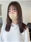 顔まわりレイヤー_外ハネボブセクションカラー_ba389172
