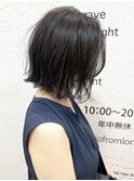 【morio】札幌ボブ　ぱつっとラインのゆるふわボブ