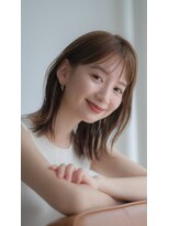 ガーデン ジングウマエ(GARDEN jingumae)&nbsp;葛西/ミディアム/フォギーベージュ/レイヤー/ワンカール/前髪