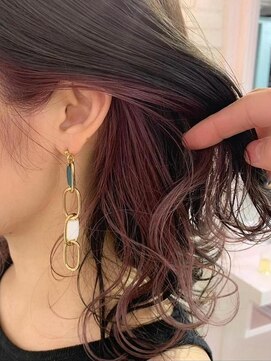 ロンドシェリ 仙台(Lond Cheri) ケアブリーチインナーカラーデザインカラーミディアム美髪仙台