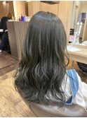 【bel.高野】グレージュカラー/シルキーベージュ/斜めバング