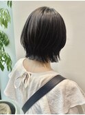 くびれボブ　切りっぱなしボブ　レイヤーカット
