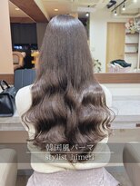 アミー 銀座(Ammy) 細毛さんでも大きめカールができる韓国風パーマ