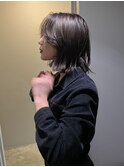 【ニラサキユウマ】ミディアムボブ×透明感ブラウン×暗髪カラー