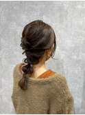 ヘアセット/ヘアアレンジ/ヘアメイク/ハーフアップ/前髪カット