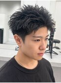 スパイキーショート刈り上げボックスショート