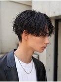 渋谷アップバングセンターパート波巻きスパイラルパーマツイスパ