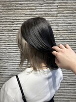 ビスイル 秋葉原店(Vis ill) くびレイヤー前髪ベージュエモージュインナーグレージュ