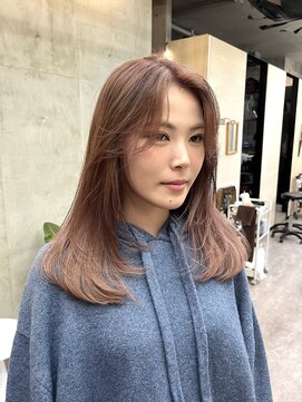 ソルトウォーター(SALT WATER) ピンクベージュ/ブリーチあり/恵比寿/代官山