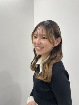 エアー 横浜(AIR) 【湯田】顔まわりカットフェミニンロングパーマ