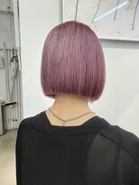 アンダーカレント(undercurrent)&nbsp;ブリーチ デザインカラー ハイトーン 切りっぱなし ピンクカラー