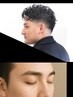 【men'sトータルフルケア】眉毛WAX無料お試し付＋カット+顔剃り+クイックスパ