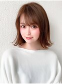 大人可愛い外ハネくびれボブ【浦和】