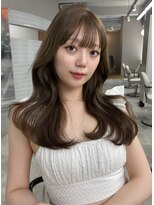 ボタン ハカタ(VOTAN hakata)&nbsp;博多美容室/オリーブベージュ/透明感カラー/ロング