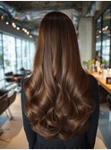 ブリーチなし◎外国人風アッシュベージュロングウェーブ