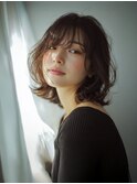 色っぽさ香る☆アンニュイなほつれウェーブミディ
