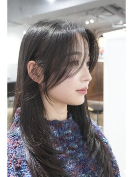【miyon】韓国レイヤーカット×暗髪カラー×髪質改善
