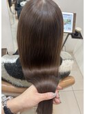 ・ペールブラウン×髪質改善