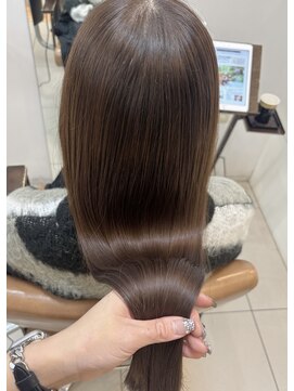 ・ペールブラウン×髪質改善