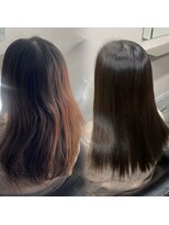 エランジョア(elanjoie) 美髪矯正で明日から乾かしただけでまとまるストレート髪