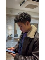 ヘアープルトワ メンズ短髪 スパイキーショート