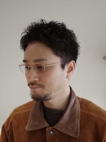 プールサイド(POOLSIDE)&nbsp;ピンパーマ　メンズパーマ　無造作パーマ　短めパーマ　博多区