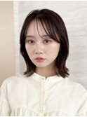 結べるレイヤーカット/ラテグレージュ/韓国巻き/前髪/大宮