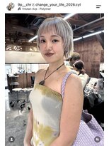 ヨーク(YOLK) 【チヒロ】White beige × layer short