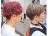 カット＋全頭ブリーチ＋カラー￥16000