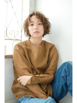 リベラル(liberal) 40代大人女子に！大人可愛いゆるふわショートボブ[カールボブ]