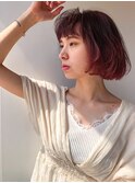 ふんわりリラックス感のあるボブ