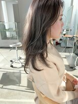 ヌード(nude)&nbsp;【nude仲井】ブリーチなしホワイトアッシュ/ミディアムレイヤー