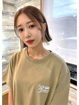 コーラル(Coral)&nbsp;【Coral】切りっぱなしボブ＆インナーベージュカラー