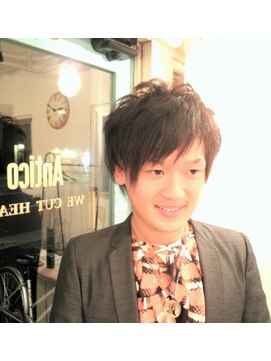 アンティコ(Antico) ツーブロックエアリーマッシュモテ髪マッシュ束感