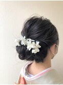 結婚式華やか可愛いヘアアレンジ♪