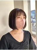 ミニボブ×シースルーバング